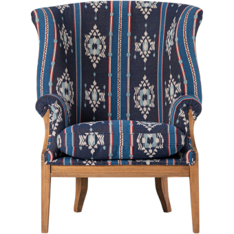 William Deconstructed King'S Ikat Armchair
