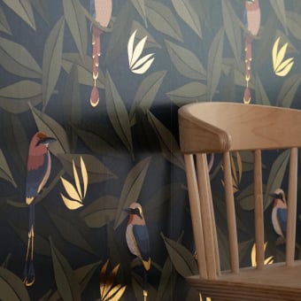 Birds Gold Wallpaper