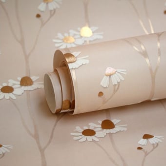 Chamomile Gold Wallpaper