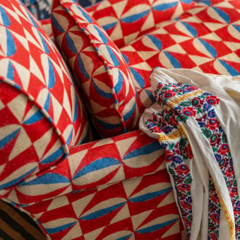 Stove Tile Woven Fabric