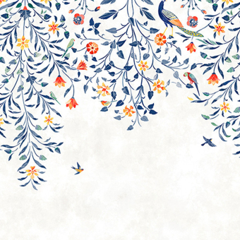 Palais Floral suspended panoramic wallpaper