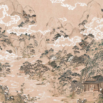 Panoramic wallpaper In the Clouds