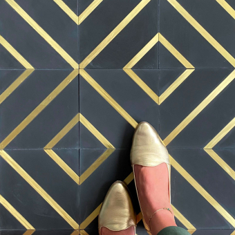 1 boîte 0,64 m² - Carreau ciment Golden Line