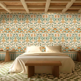 Patio panoramic wallpaper