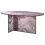Table Liquefy Oblongue Glas Italia Rose LIQ04-rose