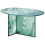 Table d'appoint Liquefy Ovale Glas Italia Vert LIQ03-vert