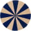 Arch tufted rug Ferm Living Bright blue/Off-white 1104264845