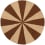 Arch tufted rug Ferm Living Dark brick/Off-white 1104264848
