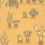 Papier peint Mr Straw&rsquo;s Greenhouse Little Greene Light Gold mr-straws-greenhouse-light-gold