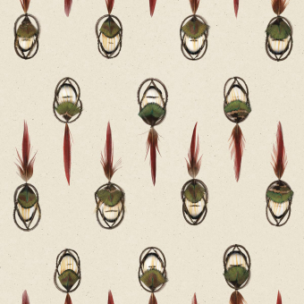 Panorama-Tapete Plumes Lady Amherst