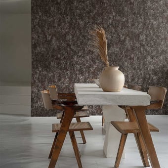 Panoramic wallpaper Plumes Pointillisme
