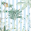 Ubatuba Stripe panoramic wallpaper Kariokas Blue Stripes PANO-UBATUBA-Blue-Stripe-05