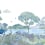 Papier peint panoramique Laguna Kariokas Blue on White PANO-LAGUNA-Blue-on-White-02