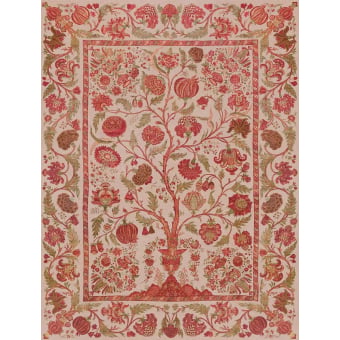 Panoramic wallpaper Shrub - Amber
