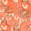 Papier peint Fox Croud Season Paper Abricot PP-S1804