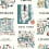 City Maps peel & stick wallpaper Rifle Paper Co. Blue/Red /PSW1196RL