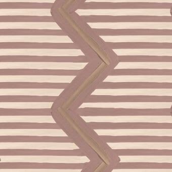 Carta da parati Ikat Uz Zigzag