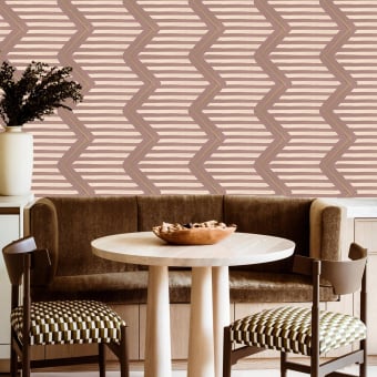 Papier peint Ikat Uz Zigzag