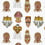 Papier peint Gabo Club Catchii White W100603