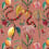 Papier peint Lush Garden Catchii Rose corail W100553