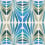 Les Vivaces panoramic wallpaper - Patterns Acte Deco Bleu 75-RH01-BL
