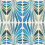 Panorama-Tapete Les Vivaces - Motive Acte Deco Bleu 75-RH01-BL
