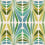 Carta da parati panoramica Les Vivaces - Motivi Acte Deco Vert 75-RH01-VT