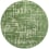 Tapis Baobab rond in-outdoor Louis de Poortere Perrier's Green ldp_115969