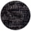 Tapis Baobab rond in-outdoor Louis de Poortere Black Water ldp_115966