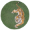 Pop Green on Fire round in-outdoor rug Louis de Poortere Green On Fire ldp_115809