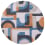 Tapis Module rond in-outdoor Louis de Poortere Camel Blue ldp_112686