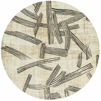Tapis Kanji rond in-outdoor