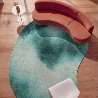 Aquarelle in-outdoor rug