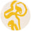 Tapis Ribbon rond in-outdoor Louis de Poortere Pure Yellow ldp_120316