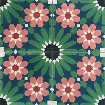 Zementfliese Summer Flower