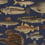 Papier peint panoramique Scandinavian Fish Sandberg Dark Blue S10729