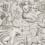 Baccus panoramic wallpaper Sandberg Graphite S10757