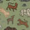 Papier peint panoramique Leonard Sandberg Green S10726