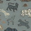 Leonard panoramic wallpaper Sandberg Misty Blue S10727