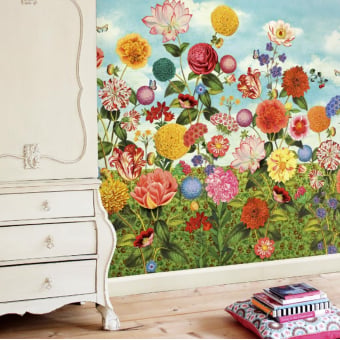 Panoramatapete Wild Flowerland