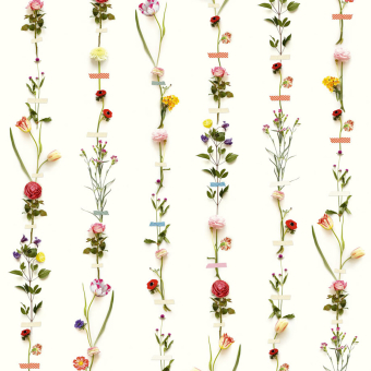 Papier peint panoramique Flower Garland