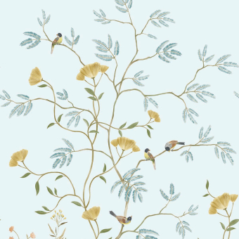 Mokusei Branch Mural panoramic wallpaper