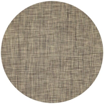 In-Outdoor Round Basketweave Mat
