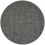 In-Outdoor Round Basketweave Mat Chilewich Carbon 200944-007