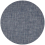 In-Outdoor Round Basketweave Mat Chilewich Denim 200944-012