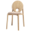 Helio upholstered chair Drugeot Coral HEL06T-mat-corail