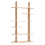 T&eacute;h&egrave;me double bookcase Drugeot Chêne TEHBD-mat