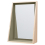 Float mirror with shelf Drugeot Gris Lin MFTAB-9-mat