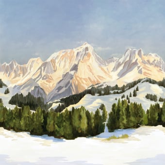 Spring Snow panoramic wallpaper