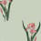 Iris panoramic wallpaper Bien Fait Pink B00269